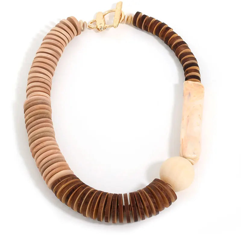 Laguna Retro Wood Necklace