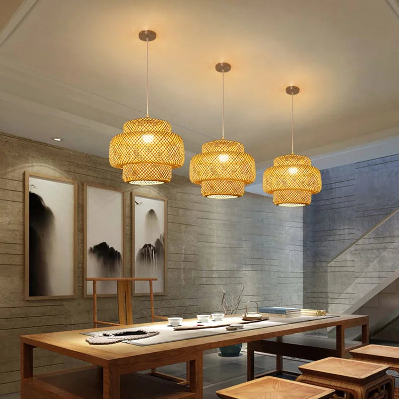 Mariposa Woven Lamps