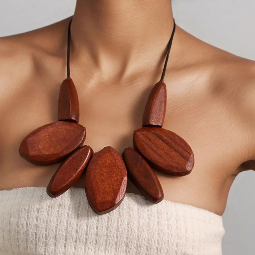 Burma Wood Necklace