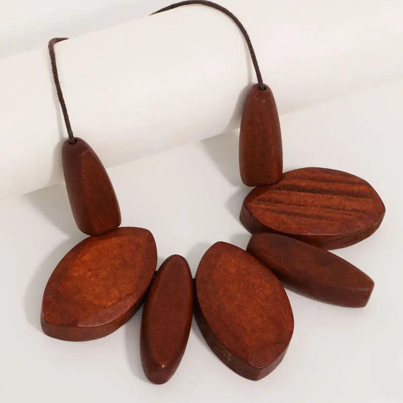 Burma Wood Necklace
