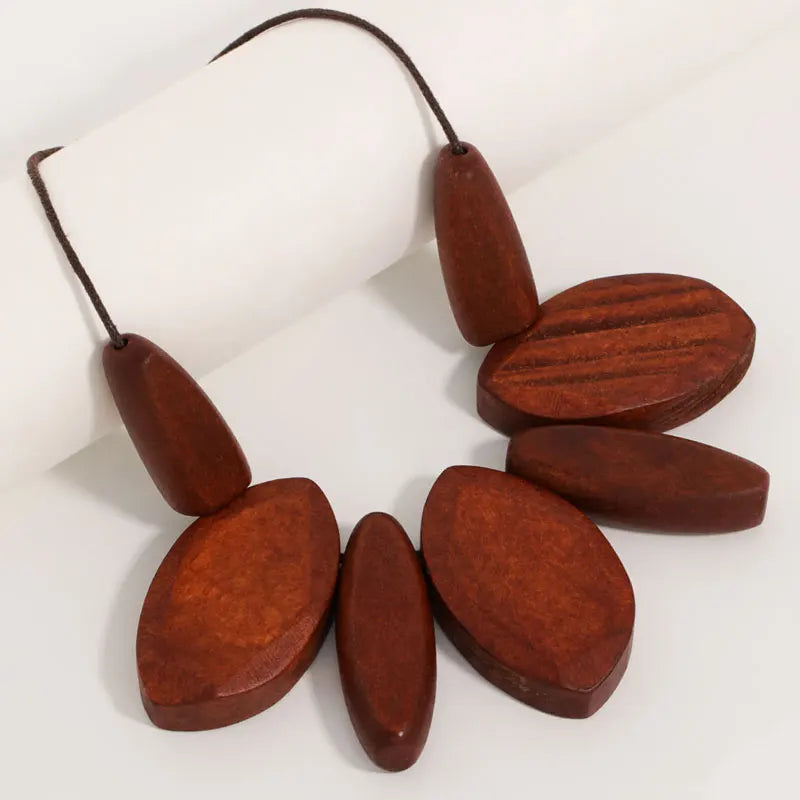 Burma Wood Necklace