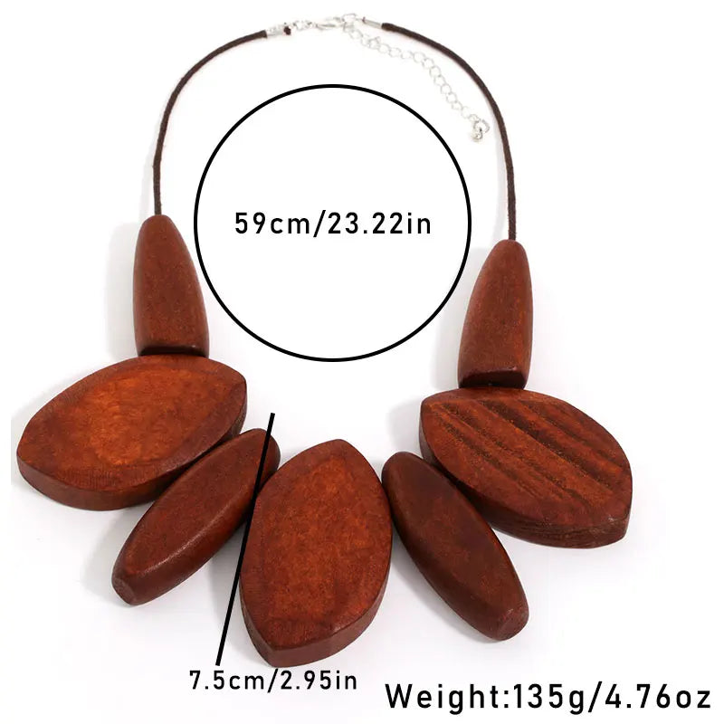 Burma Wood Necklace